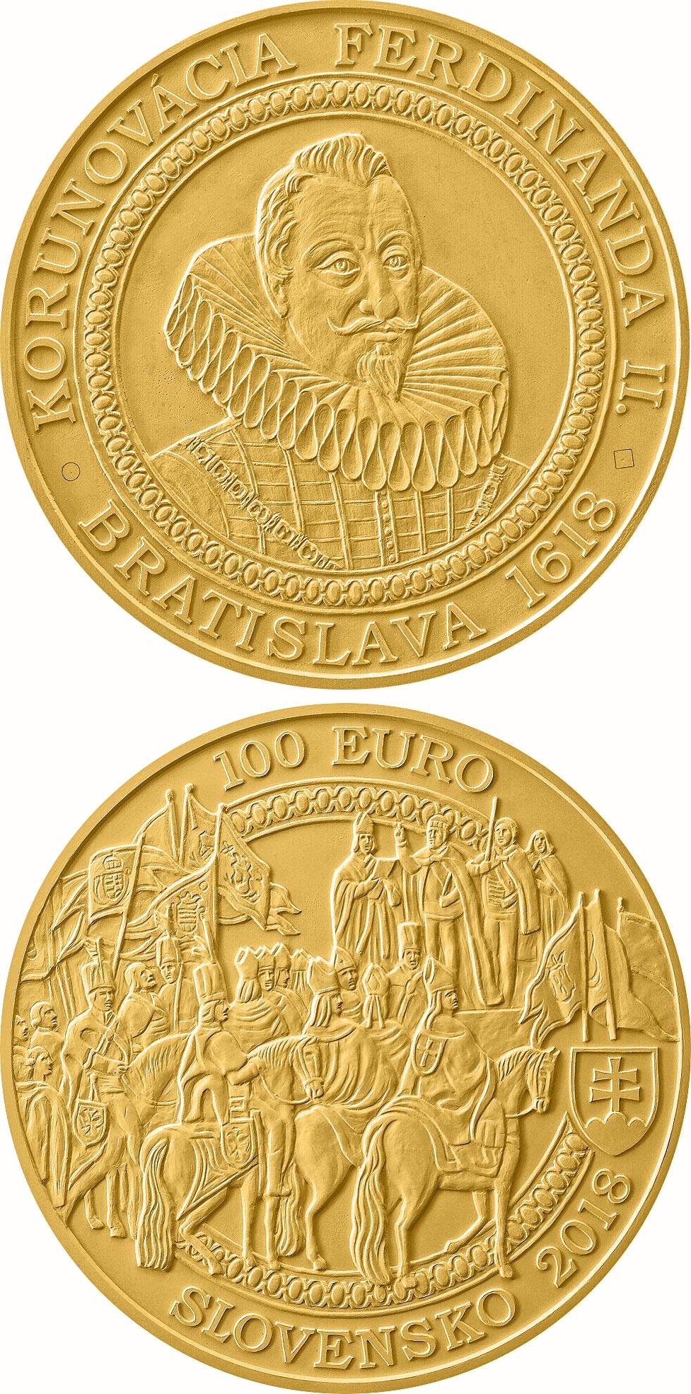 Výsledky verejnej anonymnej súťaže na výtvarný návrh zlatej zberateľskej mince v nominálnej hodnote 100 eur s tematikou Bratislavské korunovácie – 400. výročie korunovácie Ferdinanda II