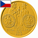 Vítězný návrh zlaté mince s námětem Zlatá bula sicilská
