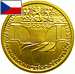 Zlatá mince Kulturní památka zdymadlo na Labi pod Střekovem z cyklu KPTD