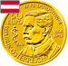 Karl Landsteiner na zlaté padesátieurové minci Karl Landsteiner na zlaté padesátieurové minci