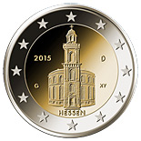 2 euro coin Hessen: Frankfurter Paulskirche | Germany 2015