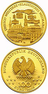 100 euro coin UNESCO Welterbe Weimar  | Germany 2006