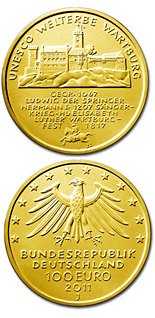 100 euro coin UNESCO Welterbe Wartburg | Germany 2011