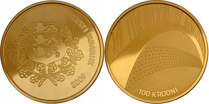 Commemoratiove coin Estonia 2009 Estonian Song and Dance Festivals