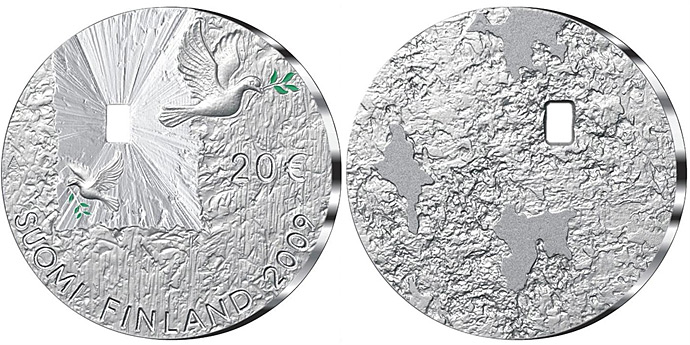 Finland 20 euro collector coin 2009 Peace & Security