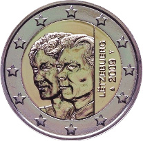 Lucembursko pamětní 2 euro mince