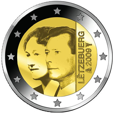 Lucembursko pamětní 2 euro mince