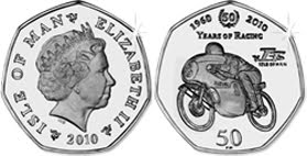 Isle of Man 50 pence 2010 - Suzuki