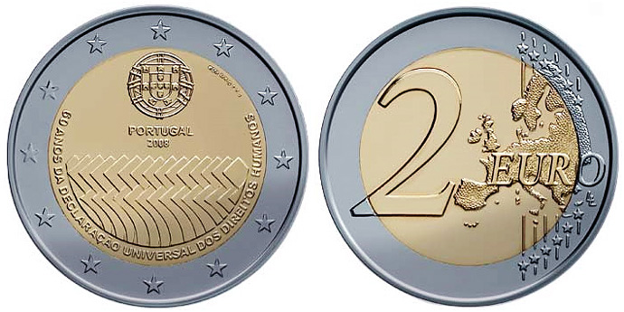 Portugal commemorative coins - pamětní euro mince