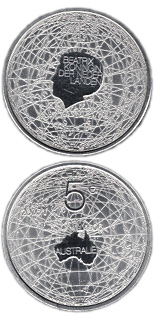 5 euro coin 400 years Australia friendship | Netherlands 2006
