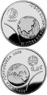 2.5 euro coin XXIX. Summer Olympics in Beijing | Portugal 2008