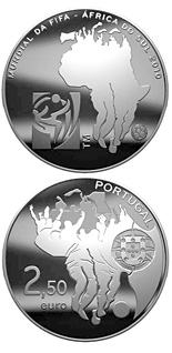 2.5 euro coin FIFA World Cup South Africa | Portugal 2010