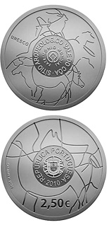 2.5 euro coin Côa Valley Archeological Site | Portugal 2010