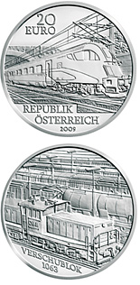 20 euro coin The Railway of the Future | Austria 2009