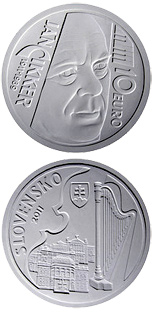 10 euro coin Ján Cikker - the 100th anniversary of the birth  | Slovakia 2011