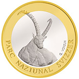 10 franc coin Swiss National Parc – Ibex | Switzerland 2007