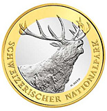 10 franc coin Swiss National Parc – Red Deer | Switzerland 2009